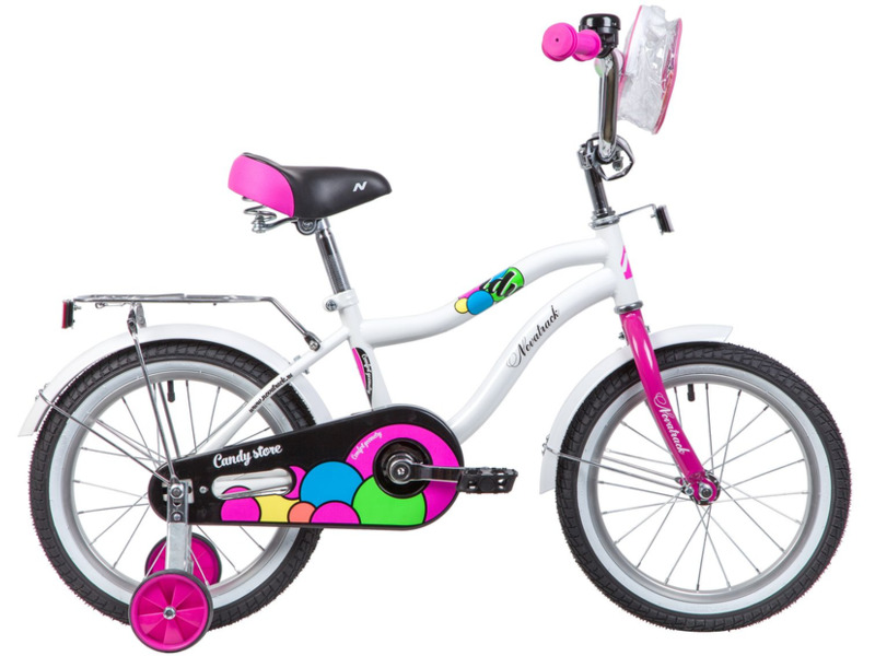 Фото Велосипед детский для девочек от 3 до 5 лет Novatrack Candy 16 2023
