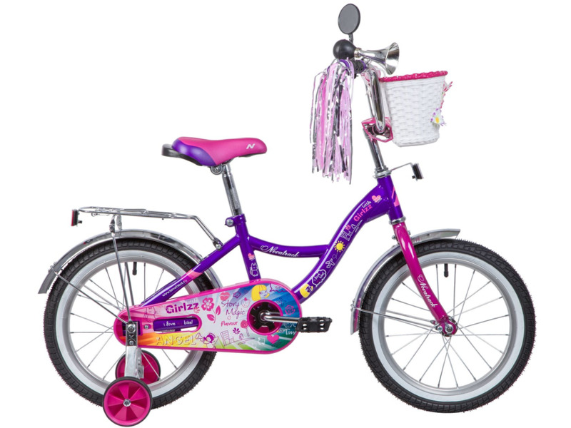 Фото Велосипед детский для девочек от 3 до 5 лет Novatrack Little Girlzz 16 2023
