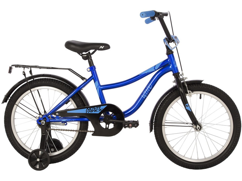 Фото Велосипед детский для мальчиков и девочек от 5 до 9 лет Novatrack Wind 18 V-brake 2022