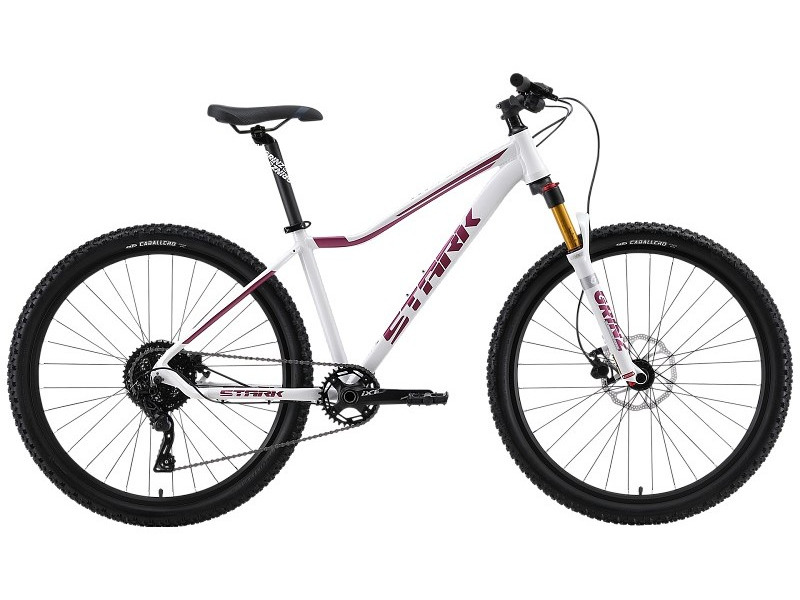 Горный велосипед Stark Viva 27.5 HD, год 2024, цвет Белый-Фиолетовый, ростовка 18