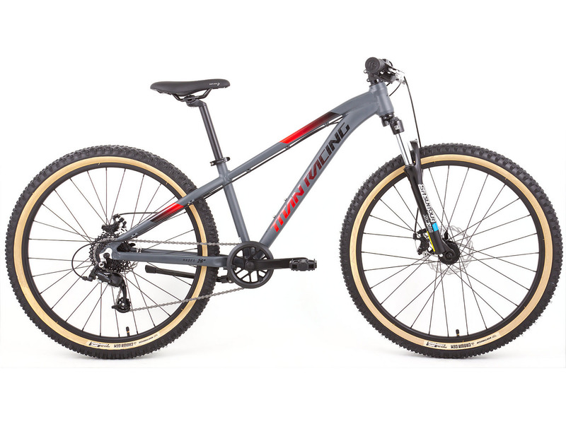 Подростковый велосипед Titan Racing Hades 26 Disc, год 2024, цвет Серебристый-Красный