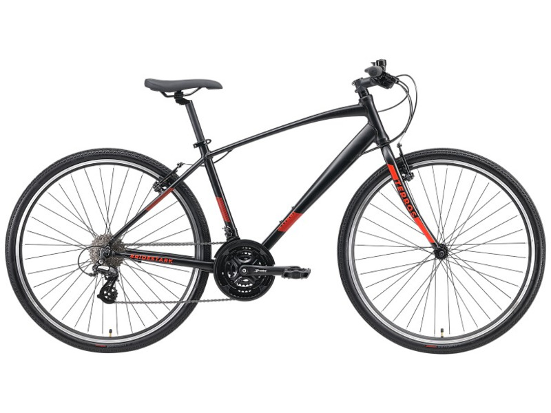 Дорожный велосипед Stark Terros 28.3 V, год 2024, цвет Черный-Оранжевый, ростовка 16