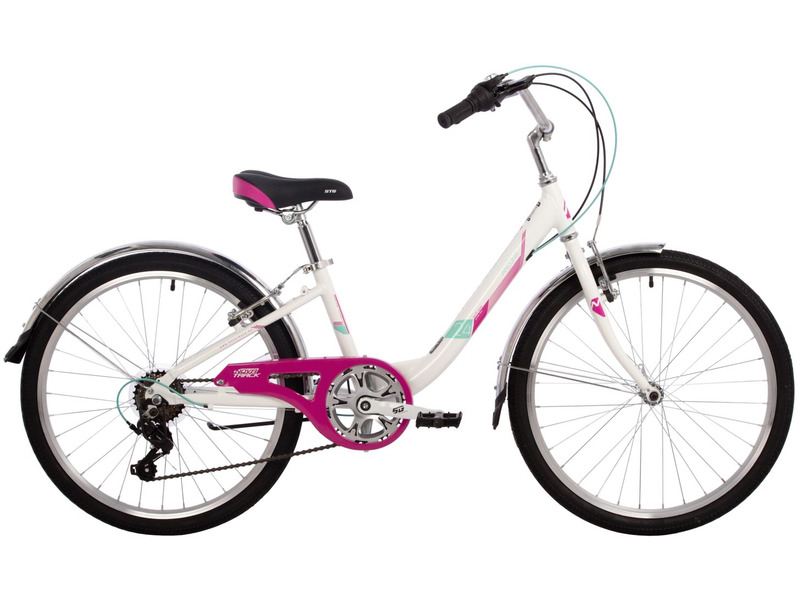Подростковый велосипед Novatrack Ancona 24, год 2024, цвет Белый, ростовка 12