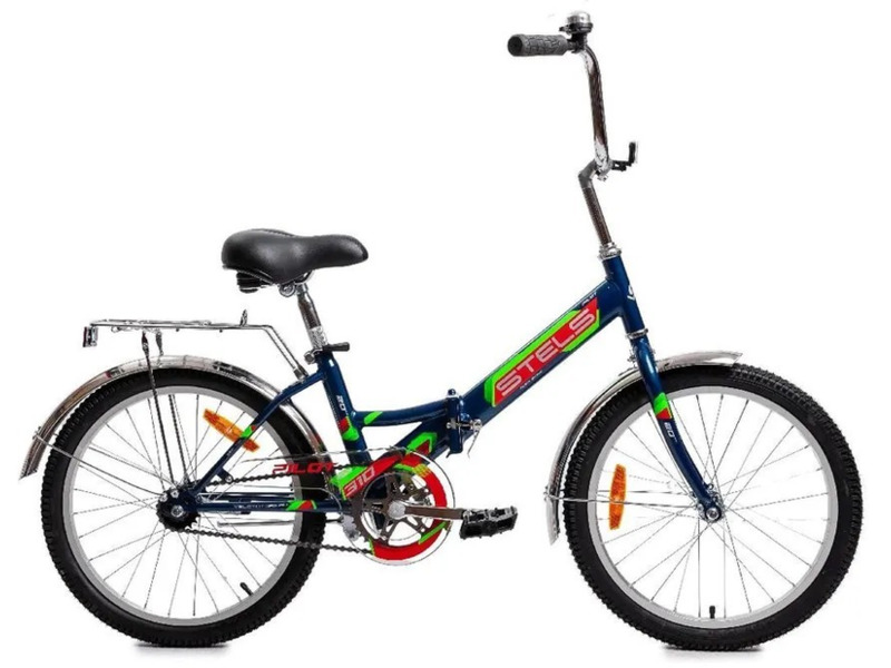 Складной велосипед Stels Pilot 310 C 20 Z010, год 2023, цвет Синий-Зеленый, ростовка 13