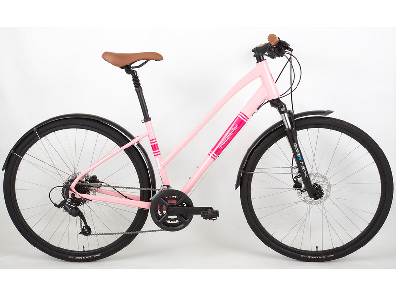 Женский велосипед Titan Racing Transporter Madison, год 2024, цвет Розовый, ростовка 17