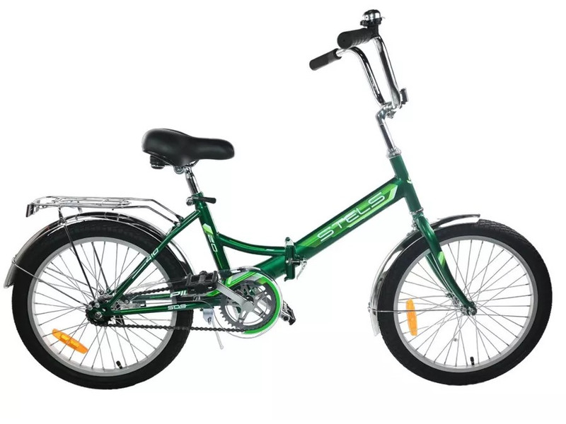 Складной велосипед Stels Pilot 410 C 20 Z010, год 2023, цвет Зеленый, ростовка 13.5