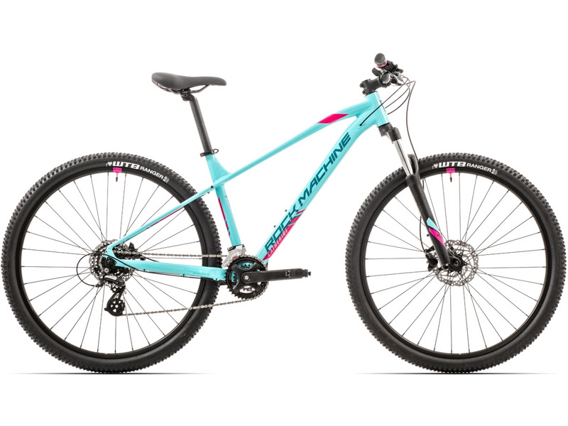 Женский велосипед Rock Machine Catherine 10-29, год 2024, цвет Голубой-Розовый, ростовка 17