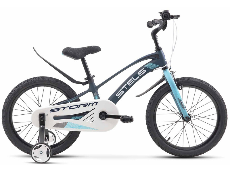Детский велосипед Stels Storm KR 18 Z010, год 2024, цвет Синий-Зеленый