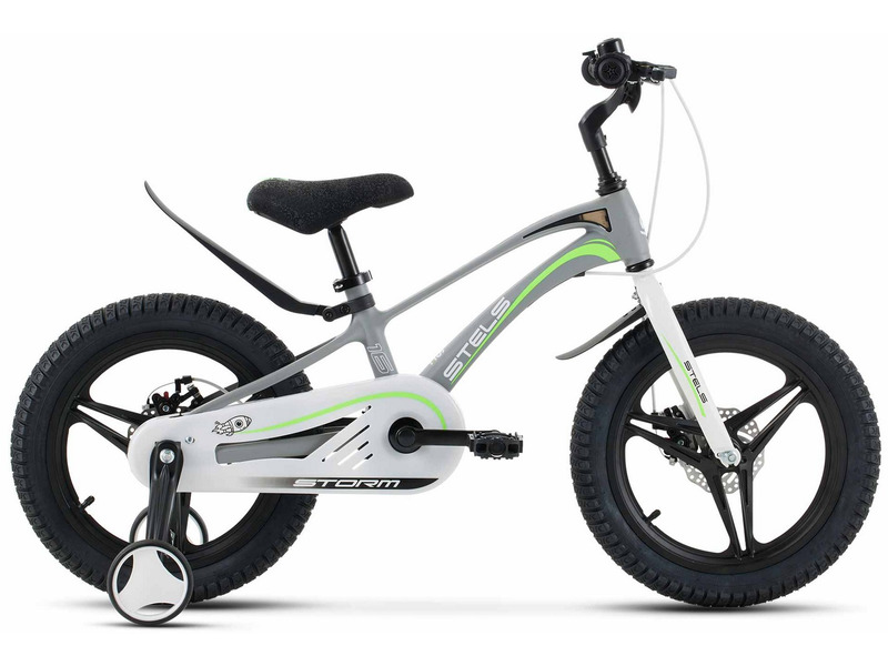 Детский велосипед Stels Storm MD 16 Z010, год 2024, цвет Серебристый