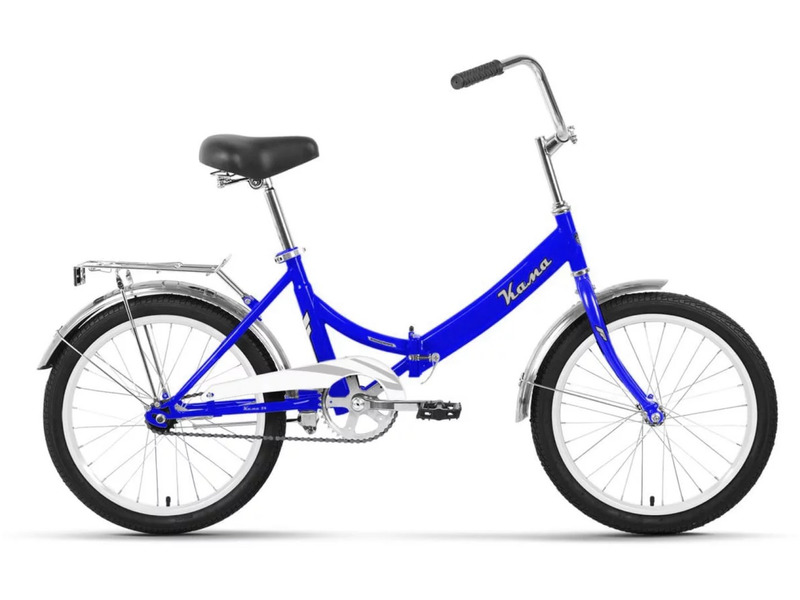 Складной велосипед Forward Кама 24, год 2024, цвет Голубой-Серебристый, ростовка 16