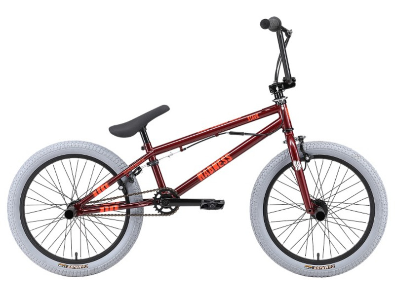 Экстремальный велосипед Stark Madness BMX 3, год 2025, цвет Красный-Серебристый