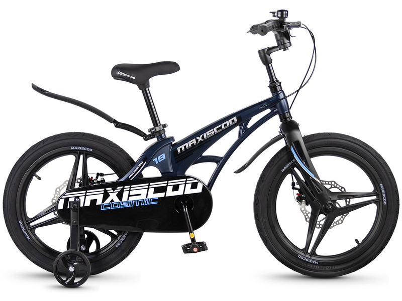 

Детский велосипед Maxiscoo Cosmic Deluxe 18, год 2026, цвет Синий, Cosmic Deluxe 18, год 2026, цвет Синий