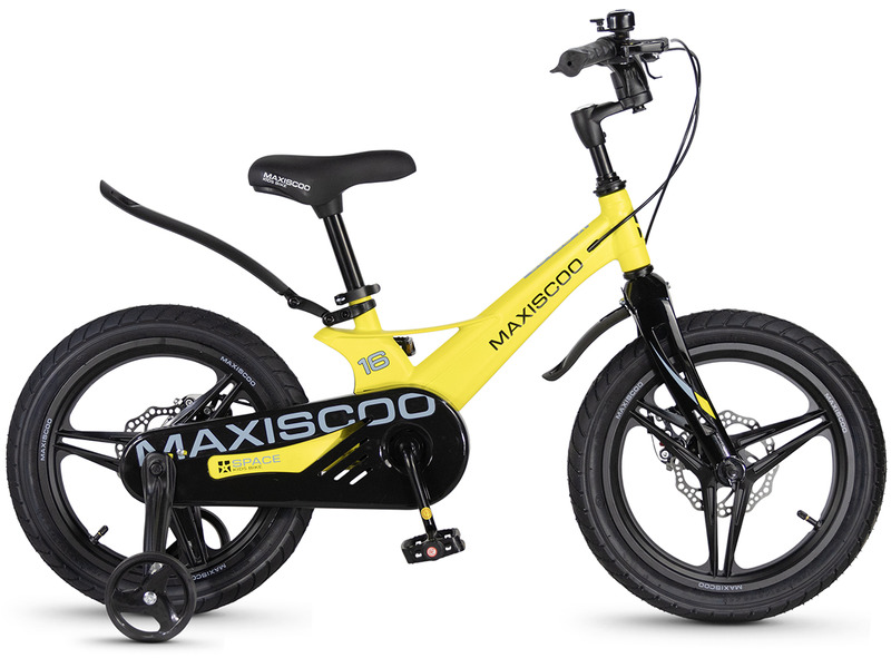 

Детский велосипед Maxiscoo Space Deluxe 16, год 2026, цвет Желтый, Space Deluxe 16, год 2026, цвет Желтый